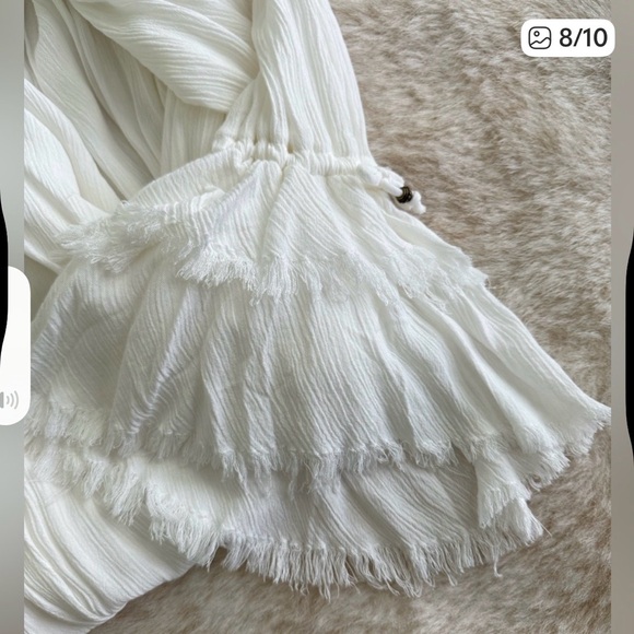 NWT Free People Sweet Darlin Maxi Dress  Sz XS Ivory Oversized - Picture 4 of 14